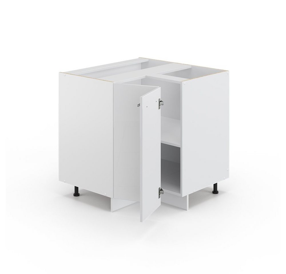 Vicco Eckunterschrank Fame-Line, Weiß Hochglanz/Weiß, 80.5 cm ohne Arbeitsplatte (1-St) – Bild 5 von 5