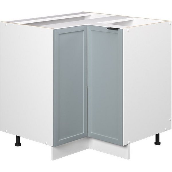 Vicco Eckunterschrank Fame-Line, Hellblau-grau/Weiß, 80.5 cm ohne Arbeitsplatte (1-St)