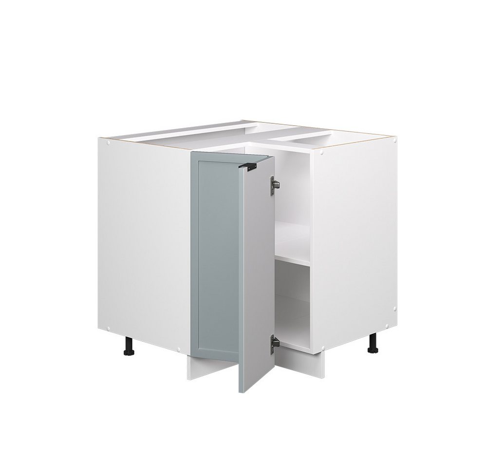 Vicco Eckunterschrank Fame-Line, Hellblau-grau/Weiß, 80.5 cm ohne Arbeitsplatte (1-St) – Bild 4 von 5