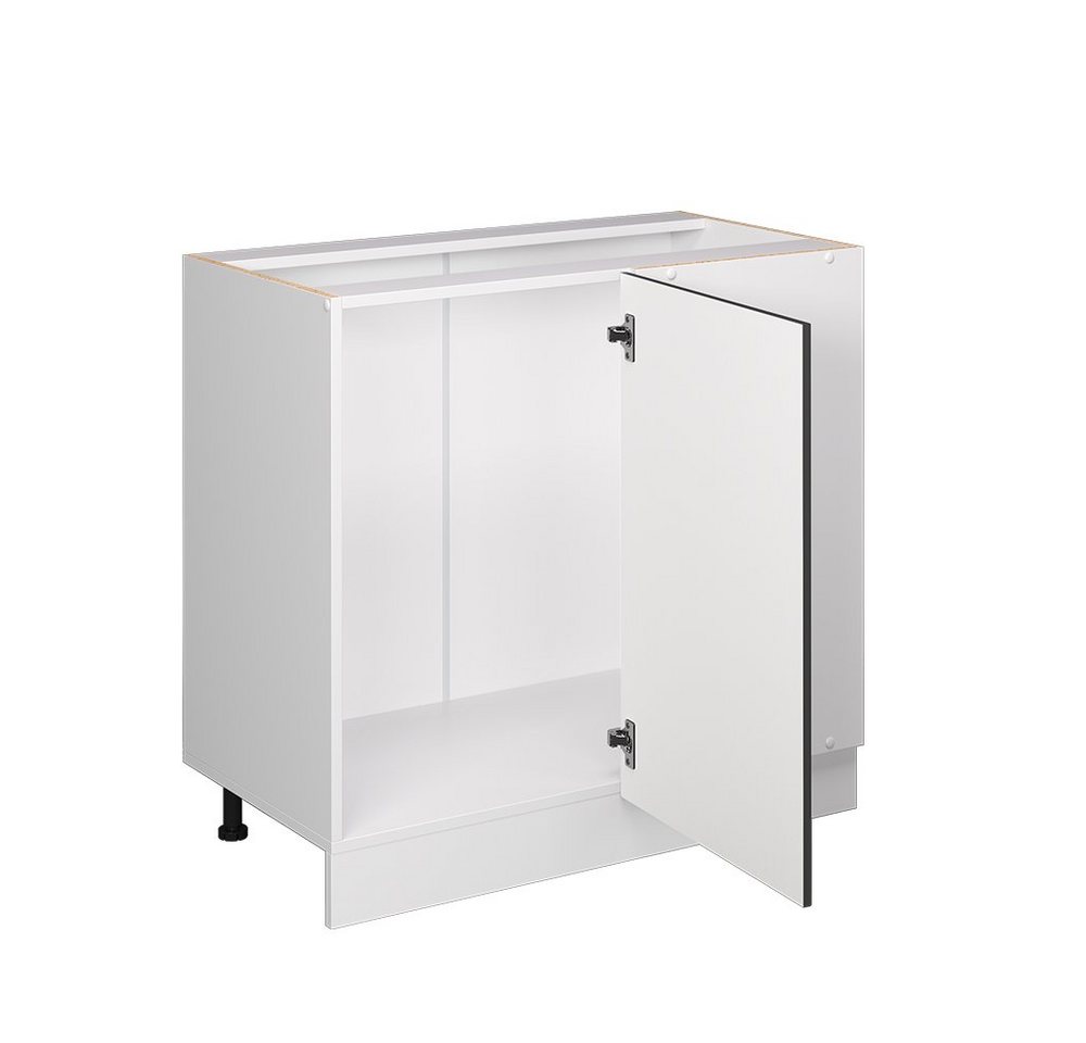 Vicco Eckunterschrank R-Line, Weiß Landhaus/Weiß, 86 cm ohne Arbeitsplatte (1-St) – Bild 4 von 5