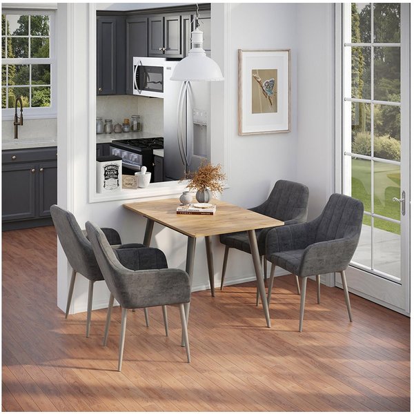 Vicco Esstisch Beaver, Goldkraft Eiche/Greige, 80-110 x 70 cm ausziehbar (1-St)