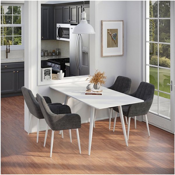 Vicco Esstisch Beaver, Weiß, 120-160 x 80 cm ausziehbar (1-St)