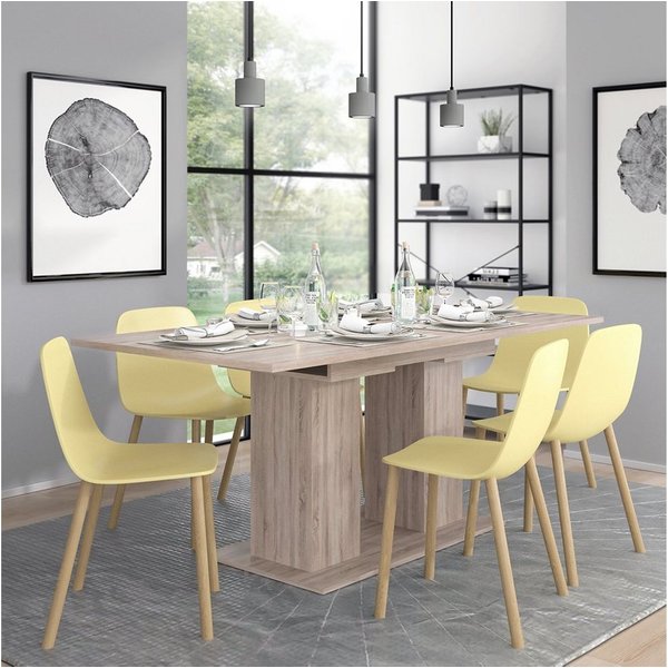 Vicco Esstisch Dix, Sonoma, 140-180 x 90 cm (1-St)