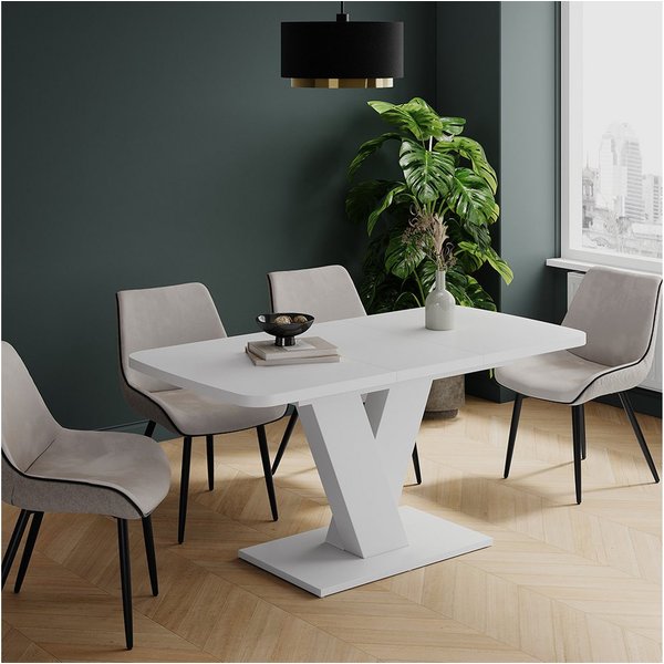 Vicco Esstisch Fenaro, Weiß, 120-160 x 80 cm ausziehbar (1-St)