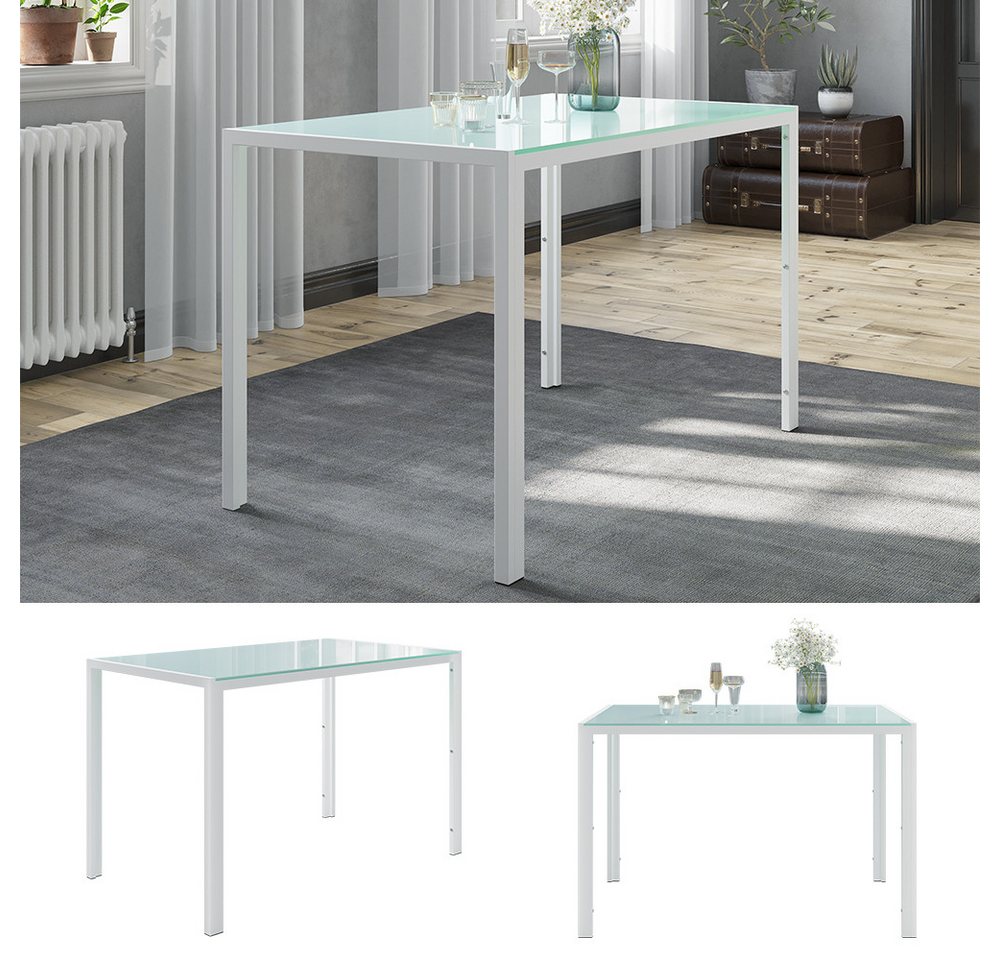 Vicco Esstisch Grand, Weiß, 120 x 75 cm (1-St) – Bild 3 von 5