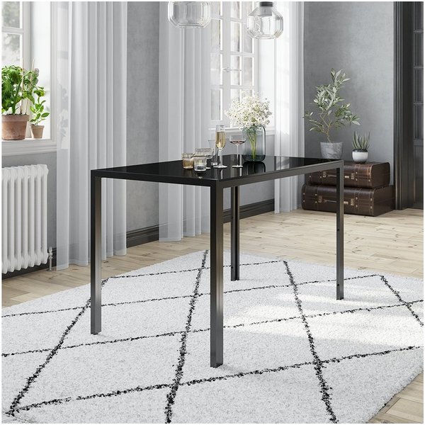 Vicco Esstisch Grand, Schwarz, 120 x 75 cm (1-St)