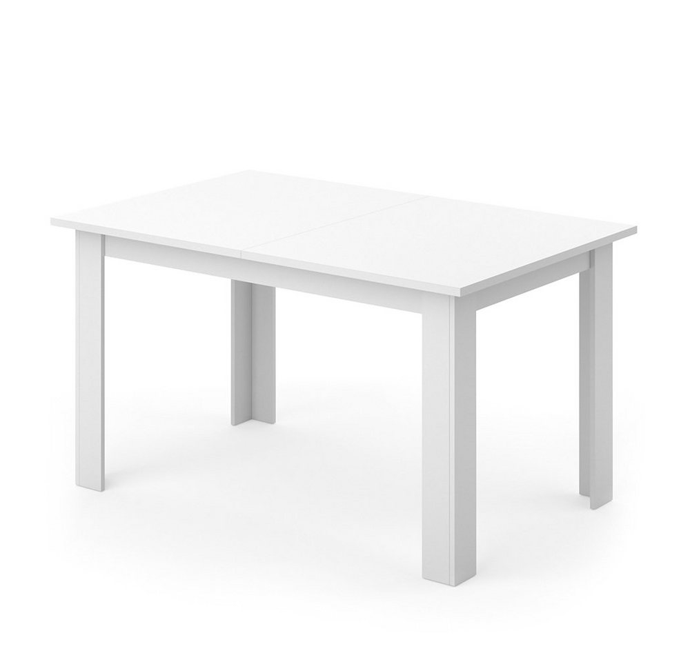 Vicco Esstisch Karlos, Weiß, 140 x 90 cm (1-St) – Bild 2 von 5