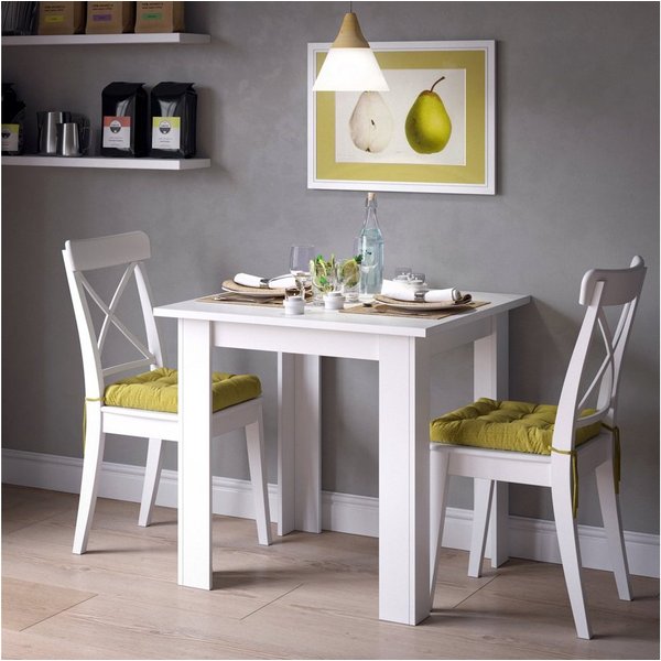 Vicco Esstisch Karlos, Weiß, 80 x 80 cm (1-St)