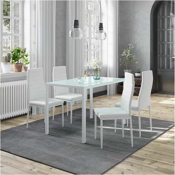 Vicco Esszimmerstuhl Grand, Weiß, 42.5 x 48 cm 4er Set (4 St)