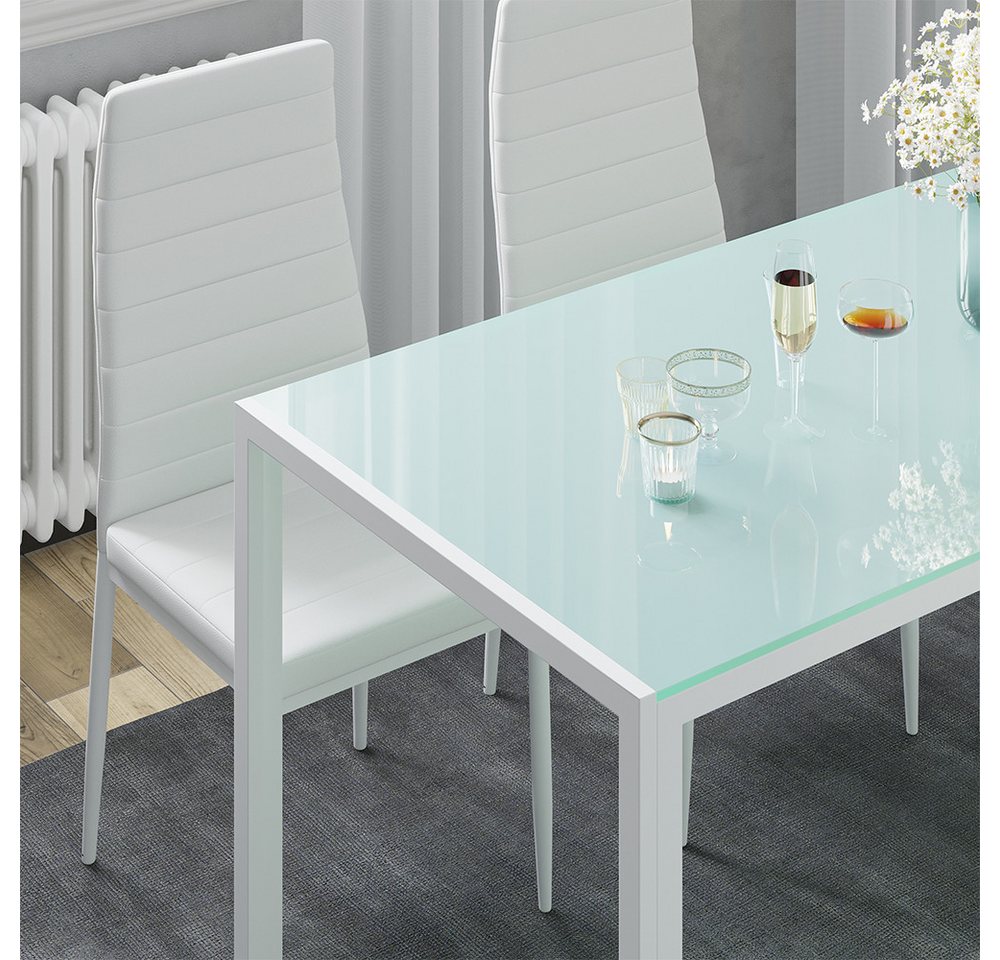 Vicco Esszimmerstuhl Grand, Weiß, 42.5 x 48 cm 4er Set (4 St) – Bild 5 von 5