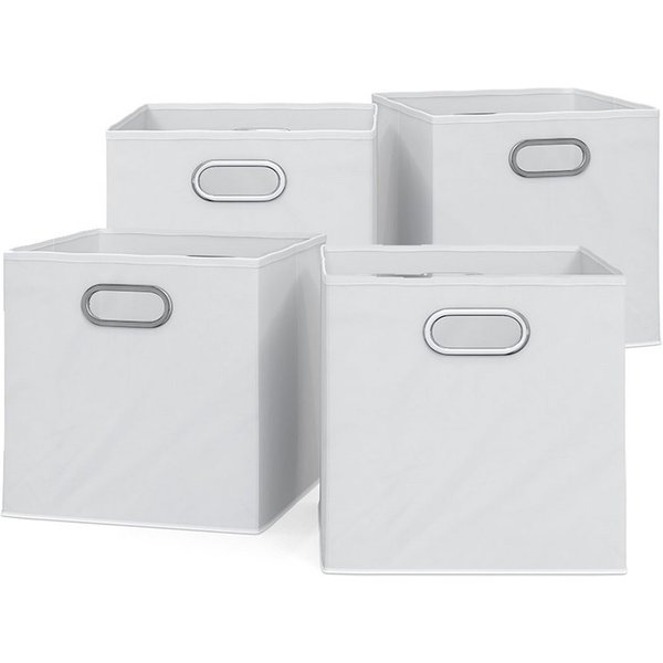Vicco Faltbox, Weiß, 30 x 30 cm 4er Set (4 St)