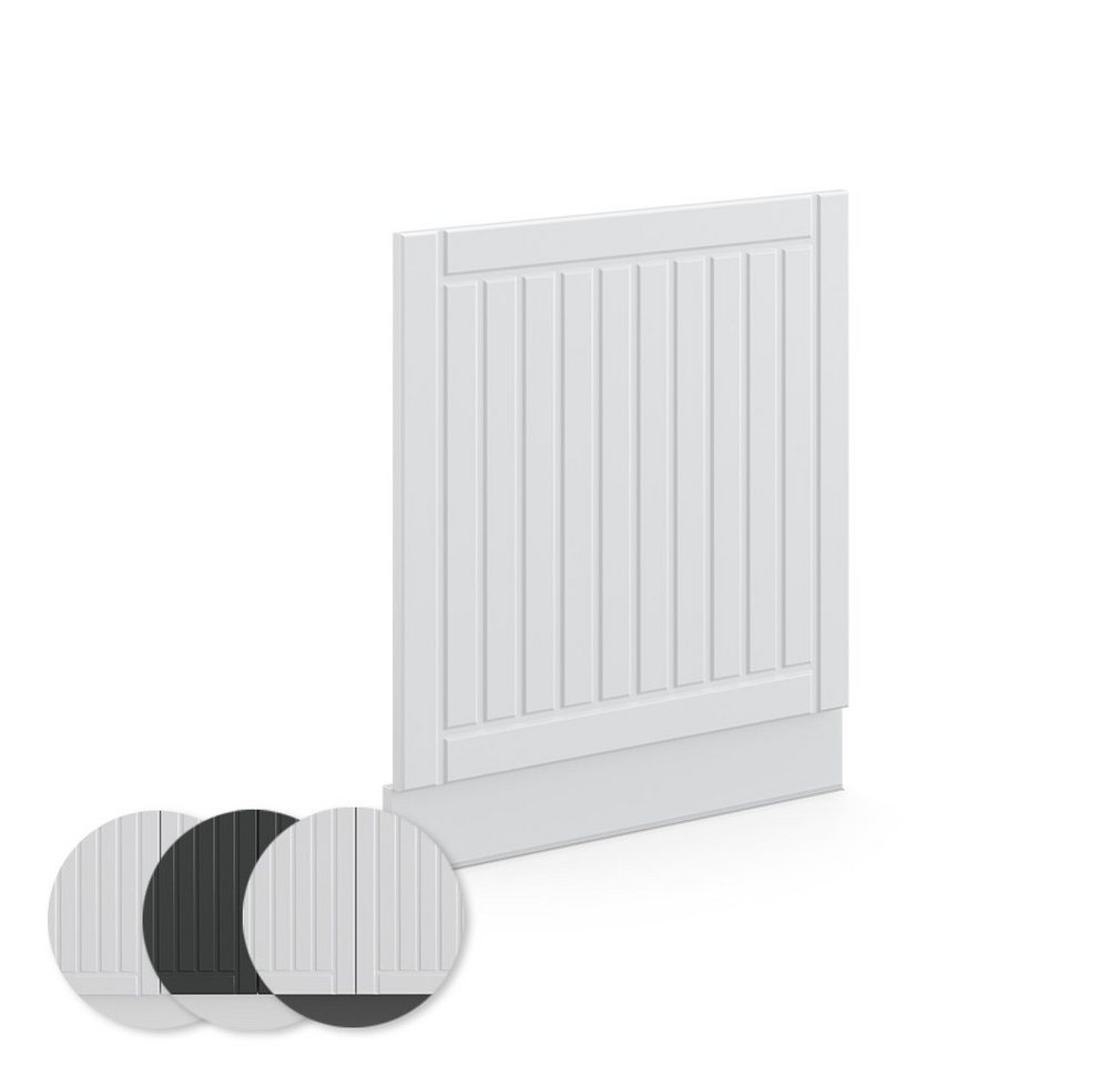 Vicco Frontblende Fame-Line, Weiß Landhaus/Weiß, 60 cm ohne Arbeitsplatte (1 St) – Bild 5 von 5