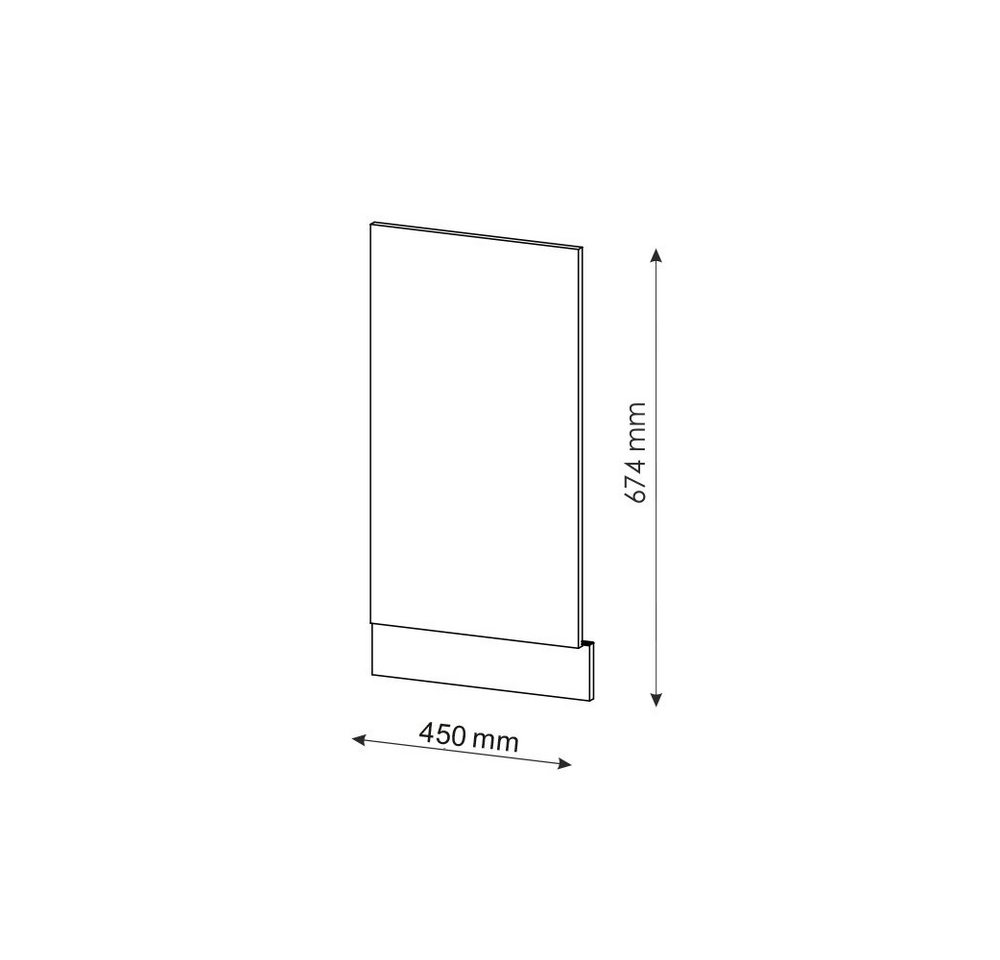 Vicco Frontblende Fame-Line, Grün-Gold Landhaus/Weiß, 45 cm ohne Arbeitsplatte (1 St) – Bild 2 von 5
