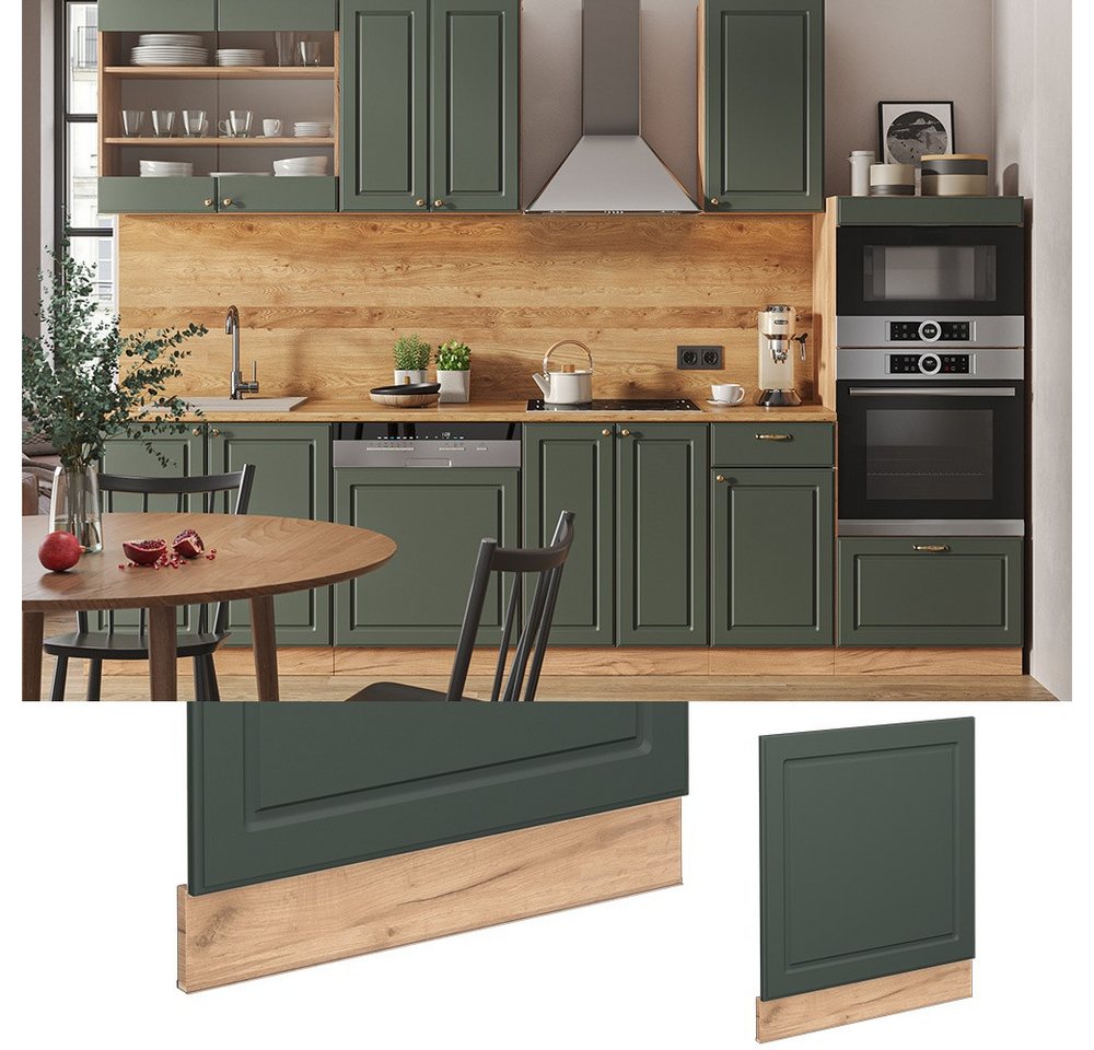 Vicco Frontblende Fame-Line, Grün-Gold Landhaus/Eiche, 60 cm ohne Arbeitsplatte (1 St) – Bild 4 von 5