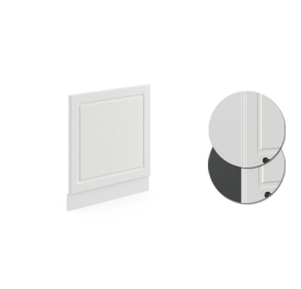 Vicco Frontblende R-Line, Weiß Landhaus/Weiß, 60 cm ohne Arbeitsplatte (1 St) – Bild 4 von 5
