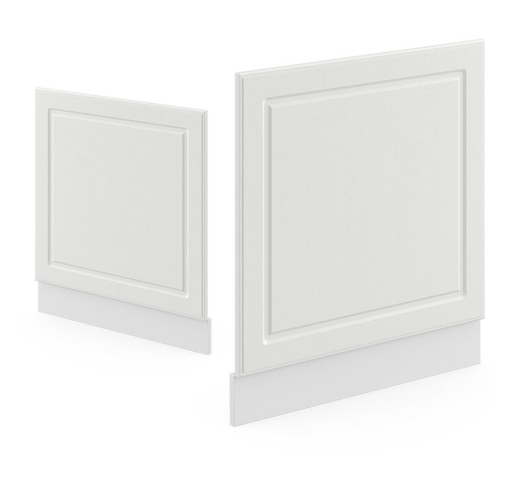Vicco Frontblende R-Line, Weiß Landhaus/Weiß, 60 cm ohne Arbeitsplatte (1 St) – Bild 5 von 5