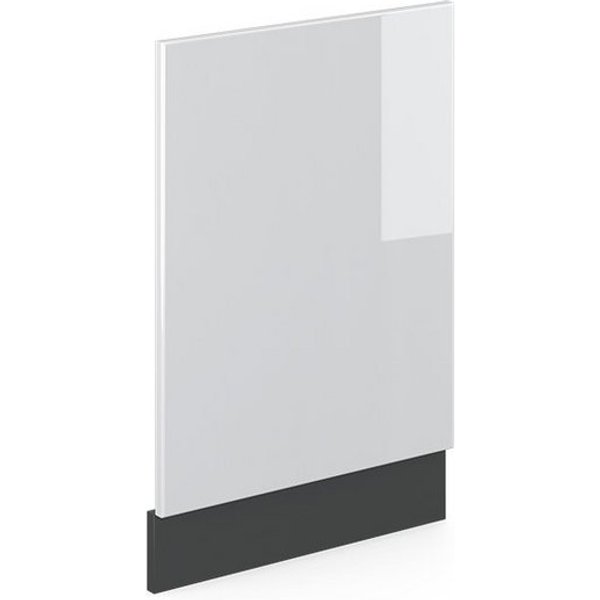 Vicco Frontblende R-Line, Weiß Hochglanz/Anthrazit, 45 cm ohne Arbeitsplatte (1 St)