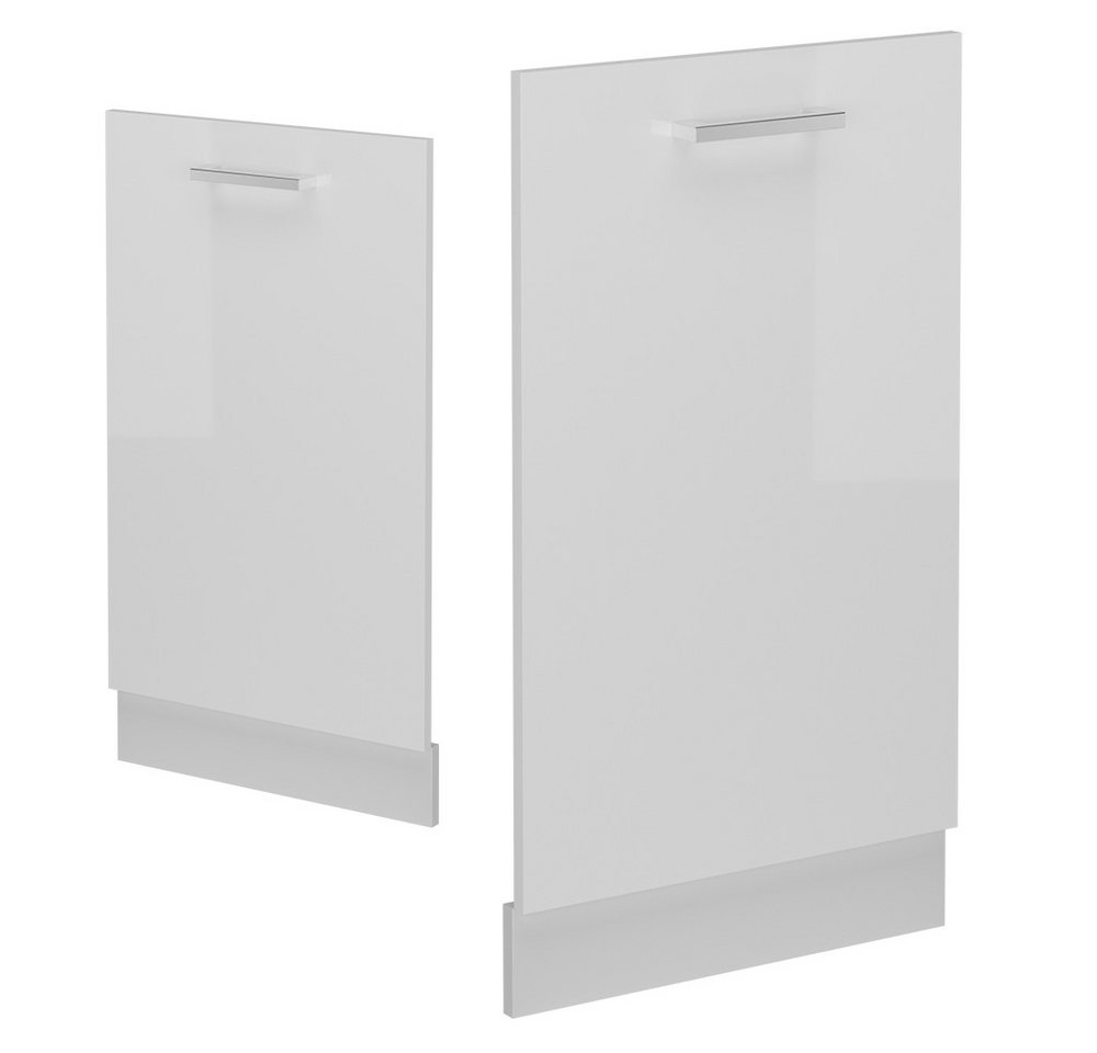 Vicco Frontblende R-Line, Weiß Hochglanz/Weiß, 45 cm ohne Arbeitsplatte (1 St) – Bild 4 von 4
