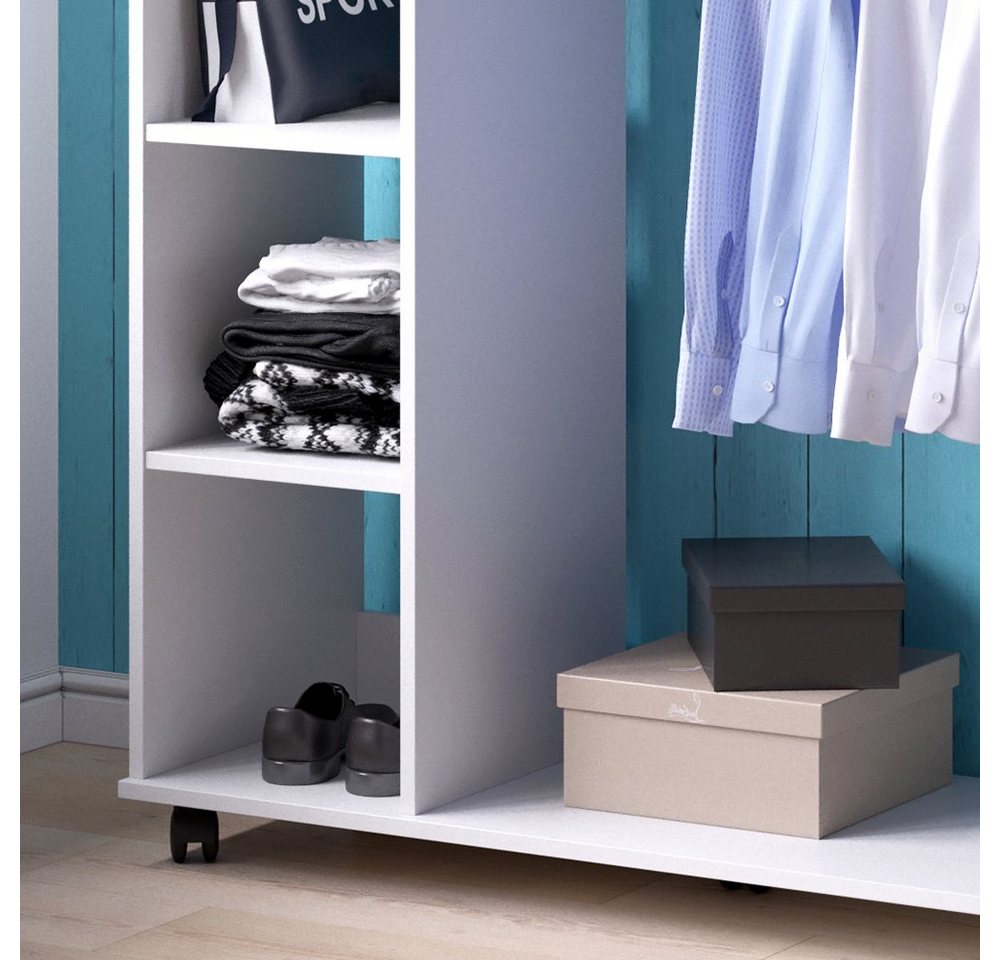 Vicco Garderoben-Set Cosmo, Anthrazit, 110 x 129.4 cm, (kein Set, 1-St) – Bild 5 von 5