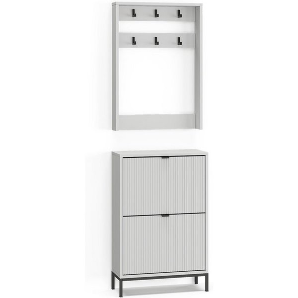 Vicco Garderoben-Set Eliza, Weiß, 60 x 92 cm Set, 2 Teile, (2-St)