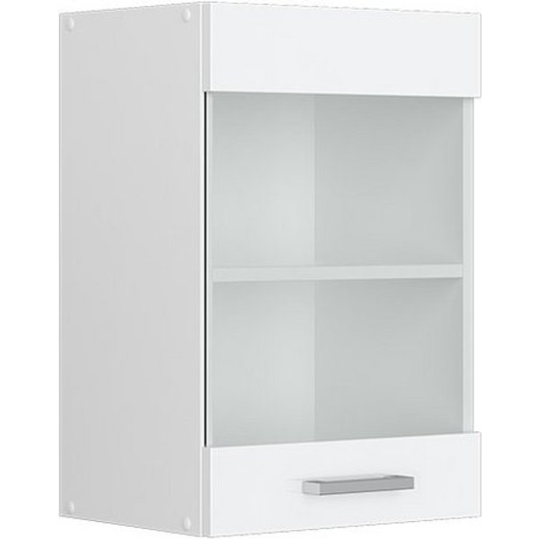Vicco Glashängeschrank R-Line, Weiß Hochglanz/Weiß, 40 cm (1-St)