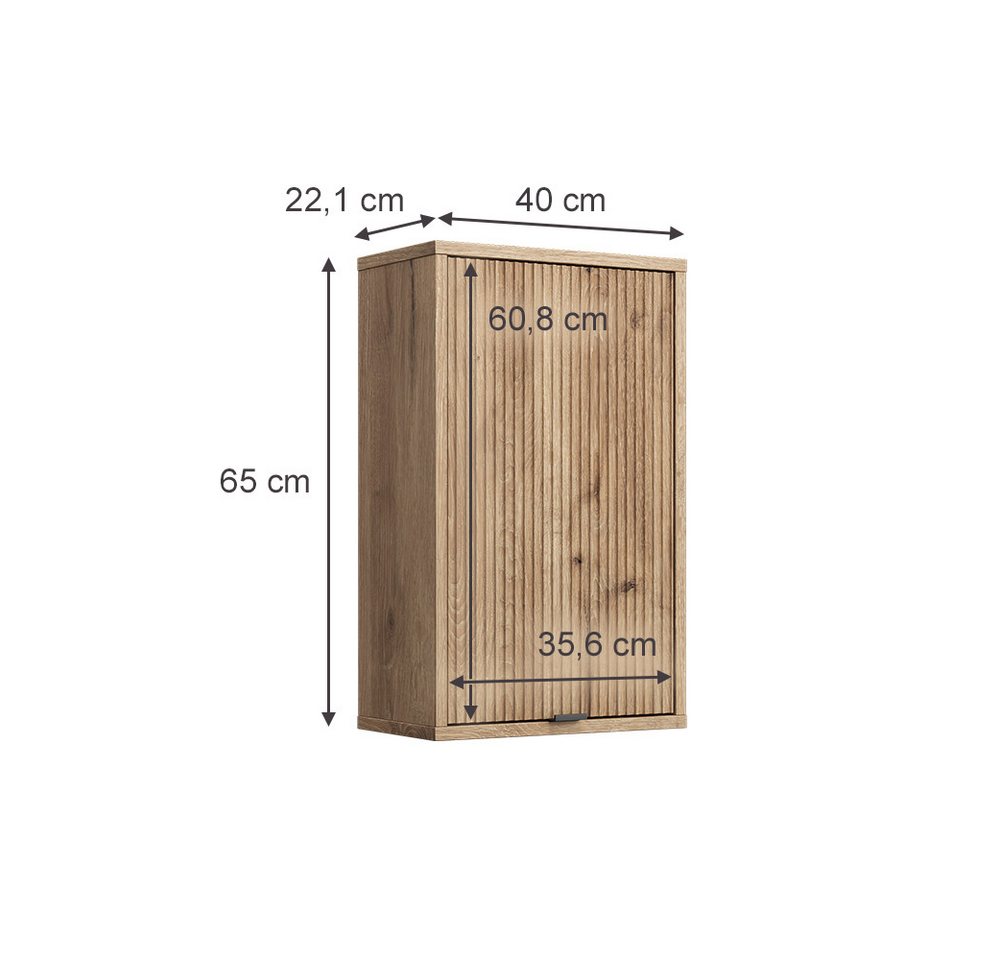 Vicco Hängeschrank Eliza, Viking Oak/Sonoma, 40 x 65 cm mit eine Tür (1-St) – Bild 3 von 5