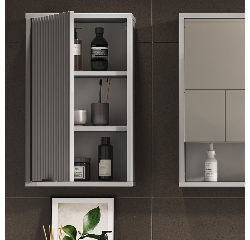 Vicco Hängeschrank Eliza, Grau/Grau, 40 x 65 cm mit 2 Regalböden (1-St) – Bild 5 von 5