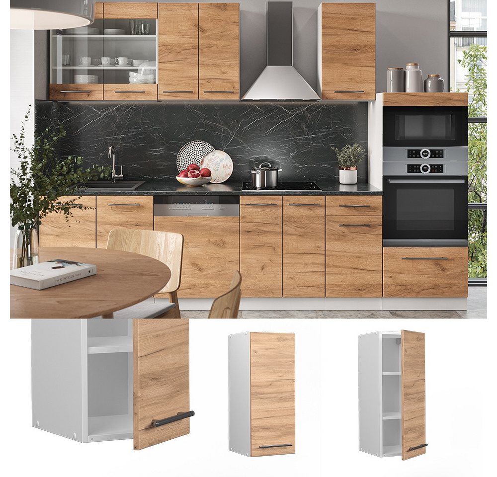 Vicco Hängeschrank Fame-Line, Goldkraft Eiche/Weiß, 30 cm (1-St) – Bild 2 von 5