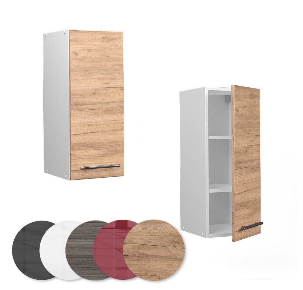 Vicco Hängeschrank Fame-Line, Goldkraft Eiche/Weiß, 30 cm (1-St) – Bild 5 von 5