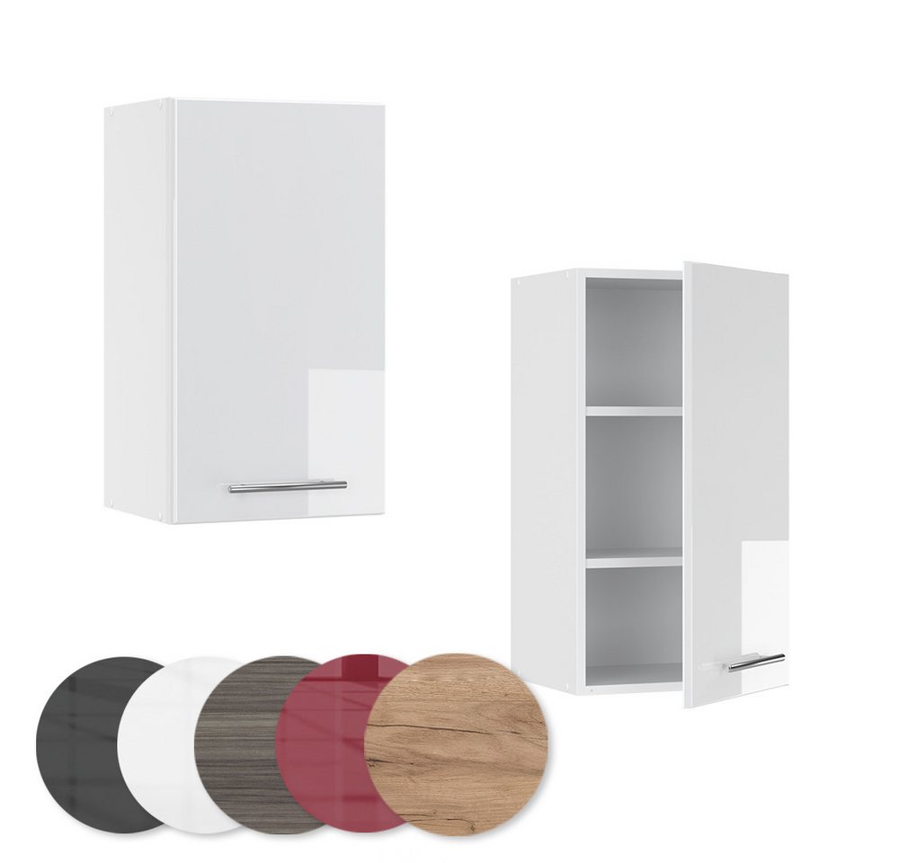 Vicco Hängeschrank Fame-Line, Weiß Hochglanz/Weiß, 40 cm (1-St) – Bild 5 von 5