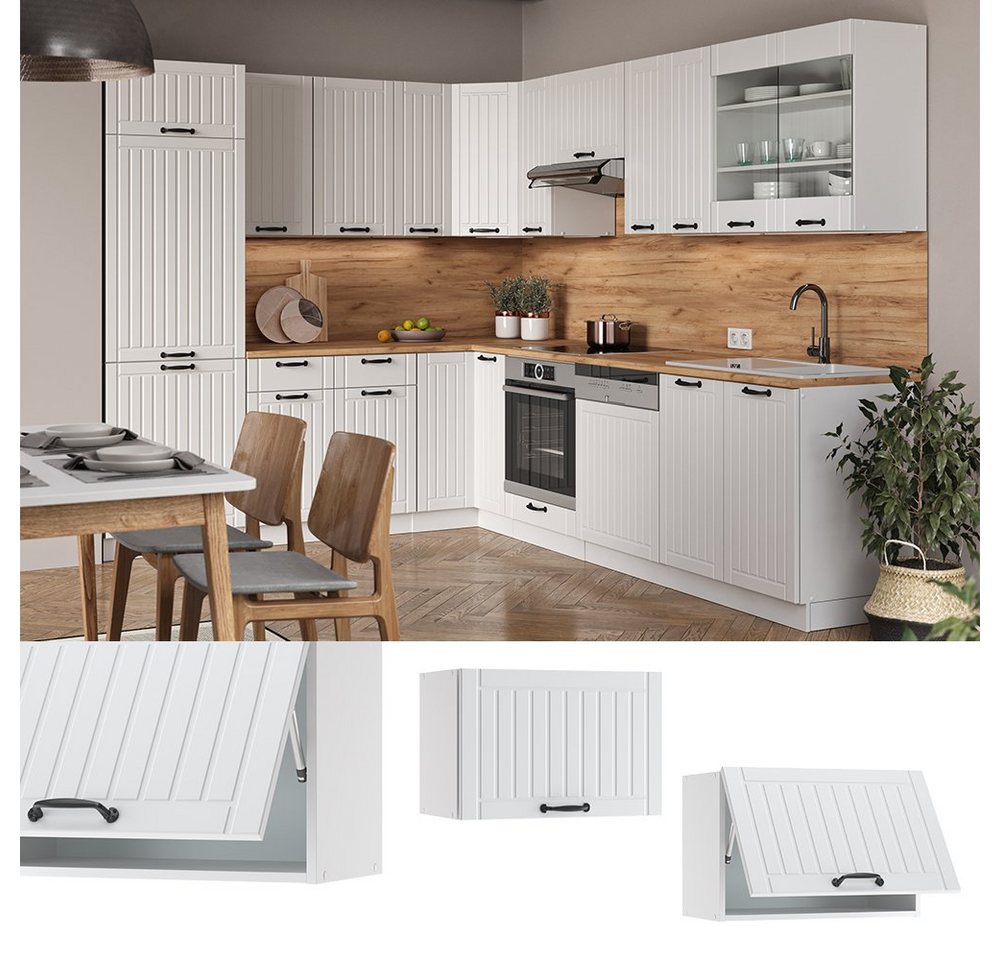 Vicco Hängeschrank Fame-Line, Weiß Landhaus/Weiß, 60 cm Flach (1-St) – Bild 2 von 5