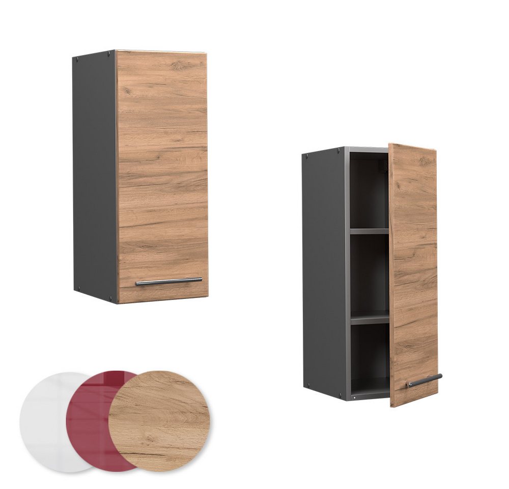 Vicco Hängeschrank Fame-Line, Goldkraft Eiche/Anthrazit, 30 cm (1-St) – Bild 5 von 5