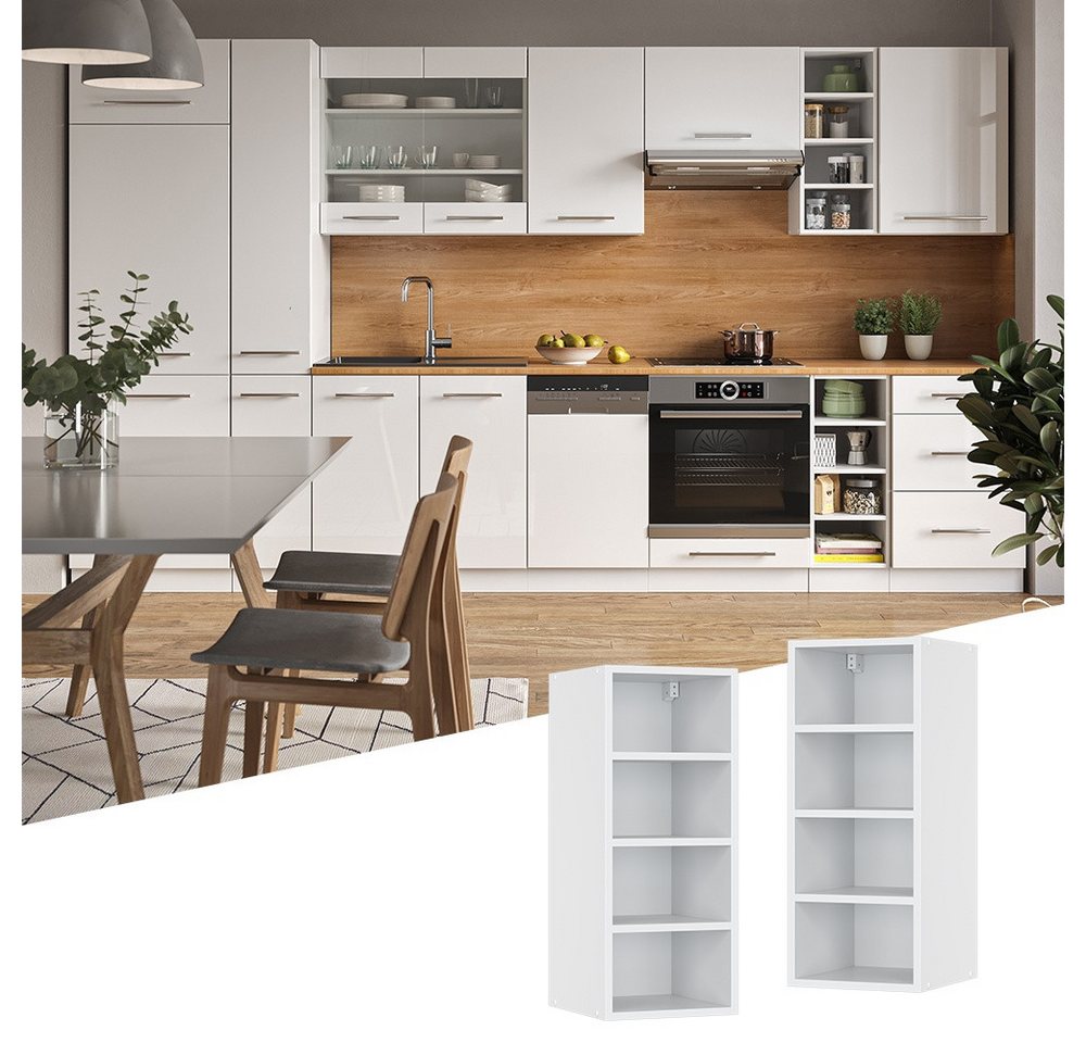 Vicco Hängeschrank Fame-Line, Weiß/Weiß, 30 cm (1-St) – Bild 2 von 5
