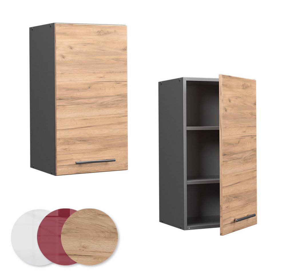 Vicco Hängeschrank Fame-Line, Goldkraft Eiche/Anthrazit, 40 cm (1-St) – Bild 5 von 5