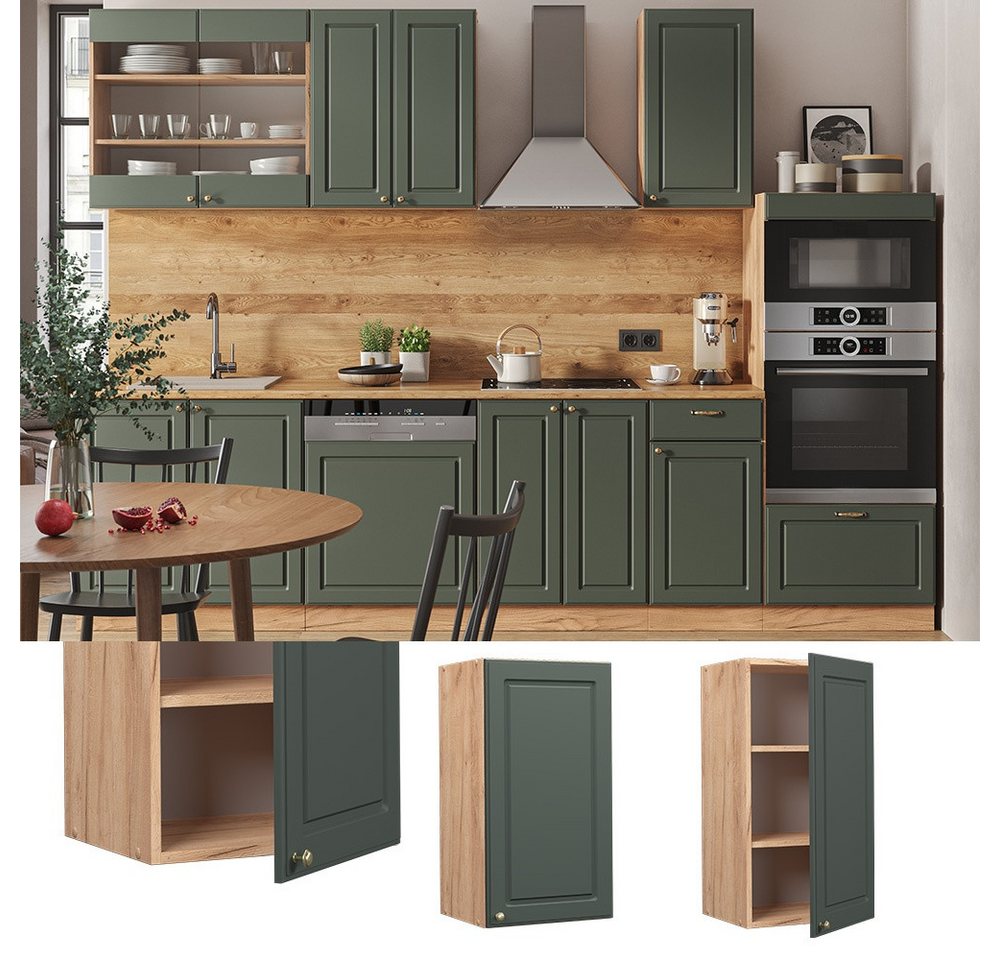 Vicco Hängeschrank Fame-Line, Grün-Gold Landhaus/Goldkraft Eiche, 40 cm (1-St) – Bild 2 von 5
