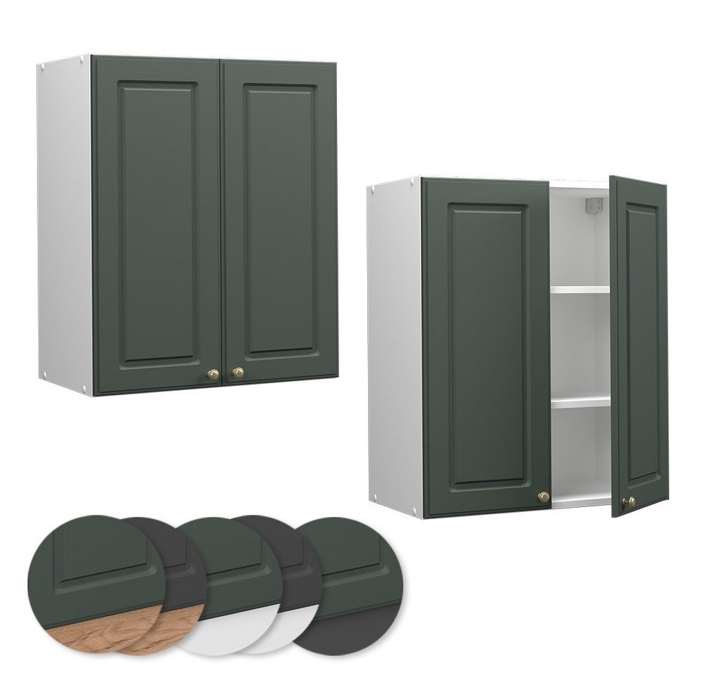 Vicco Hängeschrank Fame-Line, Grün-Gold Landhaus/Weiß, 60 cm (1-St) – Bild 5 von 5