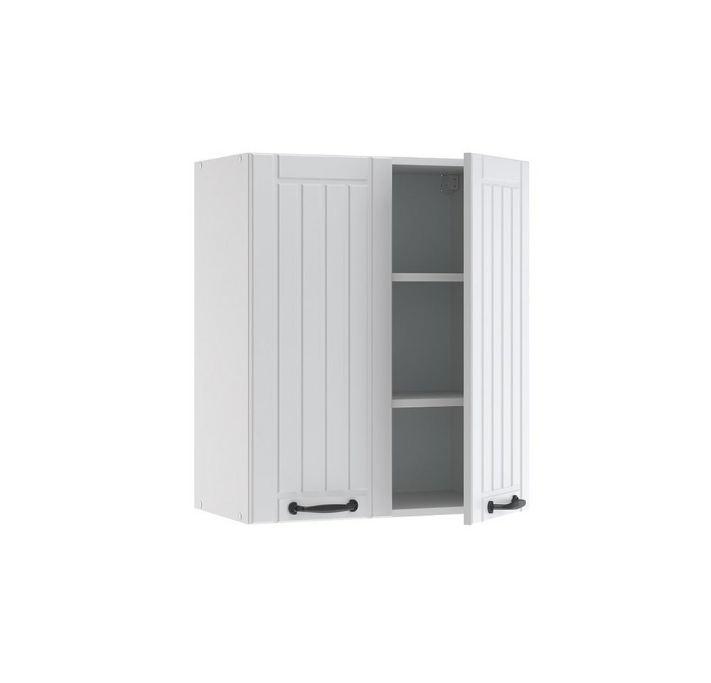 Vicco Hängeschrank Fame-Line, Weiß Landhaus/Weiß, 60 cm (1-St) – Bild 4 von 5