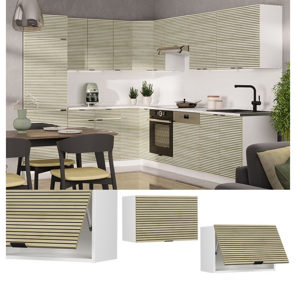 Vicco Hängeschrank Fame-Line, Eiche Paneel/Weiß, 60 cm Flach (1-St) – Bild 2 von 5