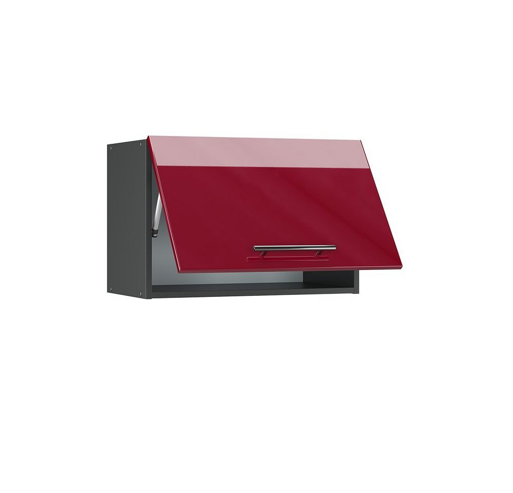 Vicco Hängeschrank Fame-Line, Bordeaux Hochglanz/Anthrazit, 60 cm Flach (1-St) – Bild 4 von 5