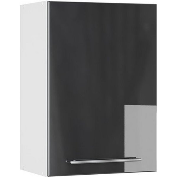 Vicco Hängeschrank Fame-Line, Anthrazit Hochglanz/Weiß, 50 cm (1-St)