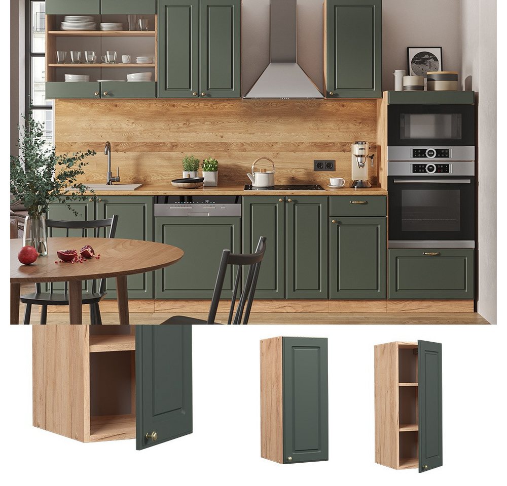 Vicco Hängeschrank Fame-Line, Grün-Gold Landhaus/Goldkraft Eiche, 30 cm (1-St) – Bild 2 von 5