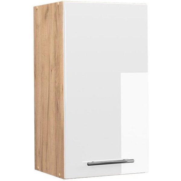 Vicco Hängeschrank Fame-Line, Weiß Hochglanz/Goldkraft Eiche, 40 cm (1-St)