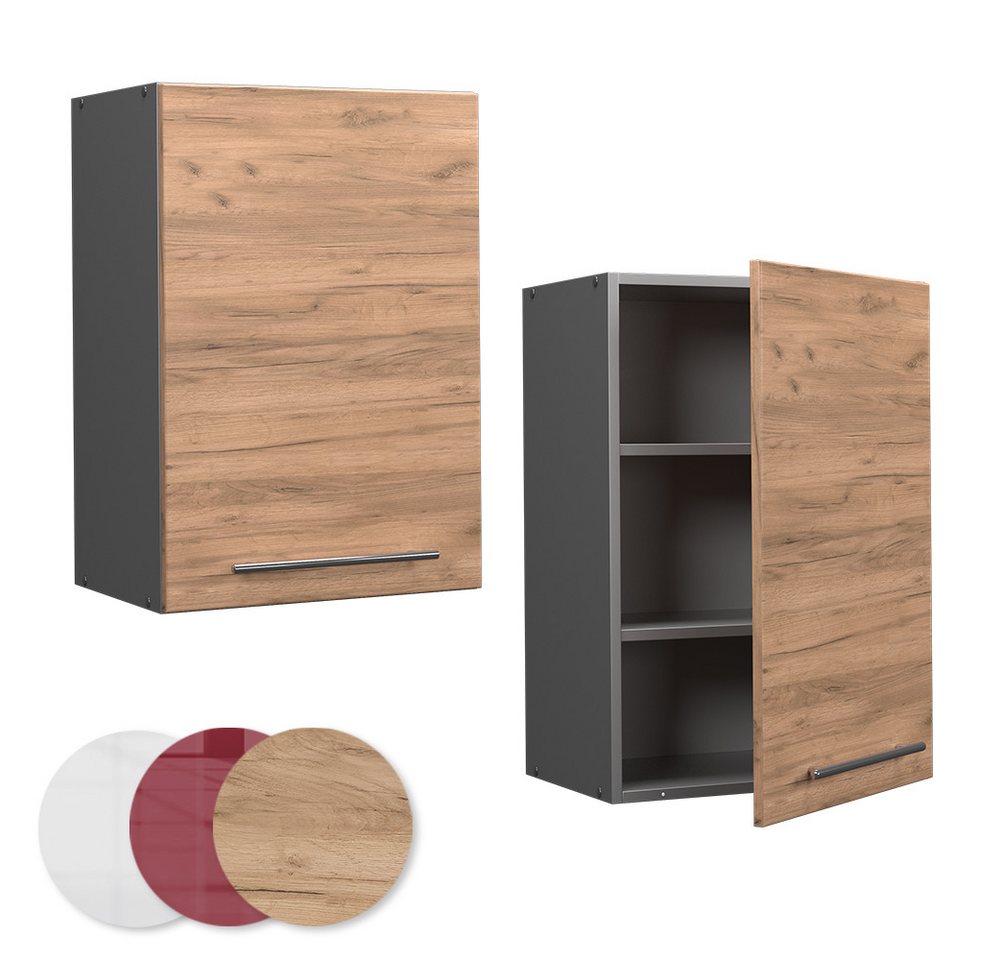 Vicco Hängeschrank Fame-Line, Goldkraft Eiche/Anthrazit, 50 cm (1-St) – Bild 5 von 5