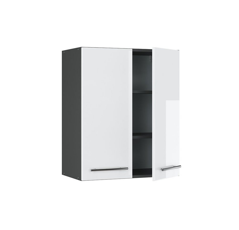 Vicco Hängeschrank Fame-Line, Weiß Hochglanz/Anthrazit, 60 cm (1-St) – Bild 4 von 5