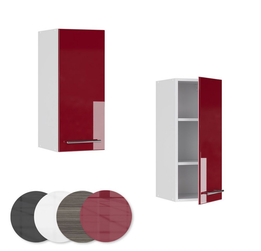 Vicco Hängeschrank Fame-Line, Bordeaux Hochglanz/Weiß, 30 cm (1-St) – Bild 5 von 5