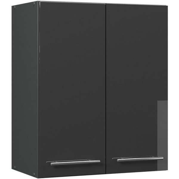 Vicco Hängeschrank Fame-Line, Anthrazit Hochglanz/Anthrazit, 60 cm (1-St)