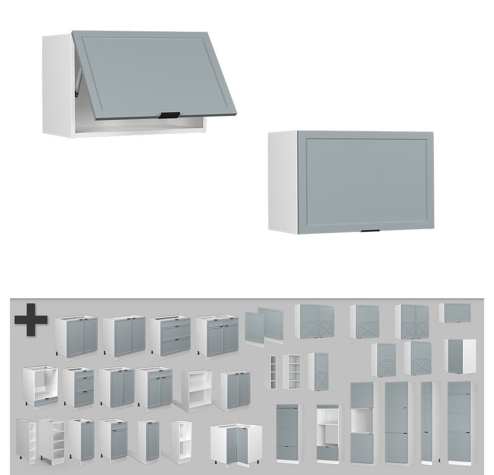 Vicco Hängeschrank Fame-Line, Hellblau-grau/Weiß, 60 cm Flach (1-St) – Bild 5 von 5