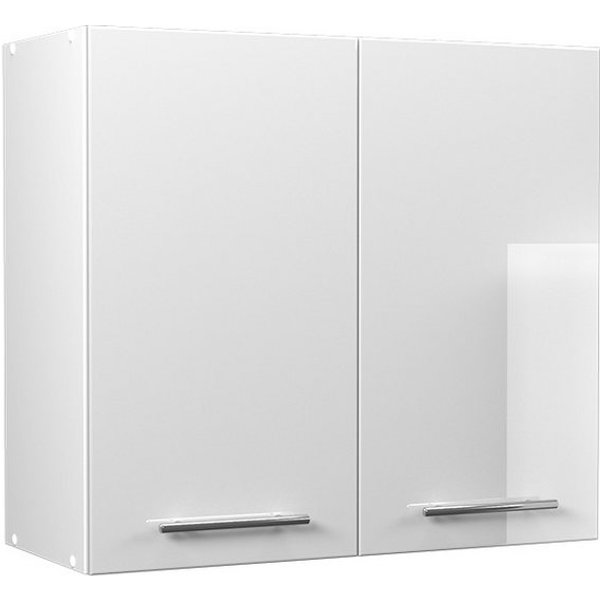 Vicco Hängeschrank Fame-Line, Weiß Hochglanz/Weiß, 80 cm (1-St)