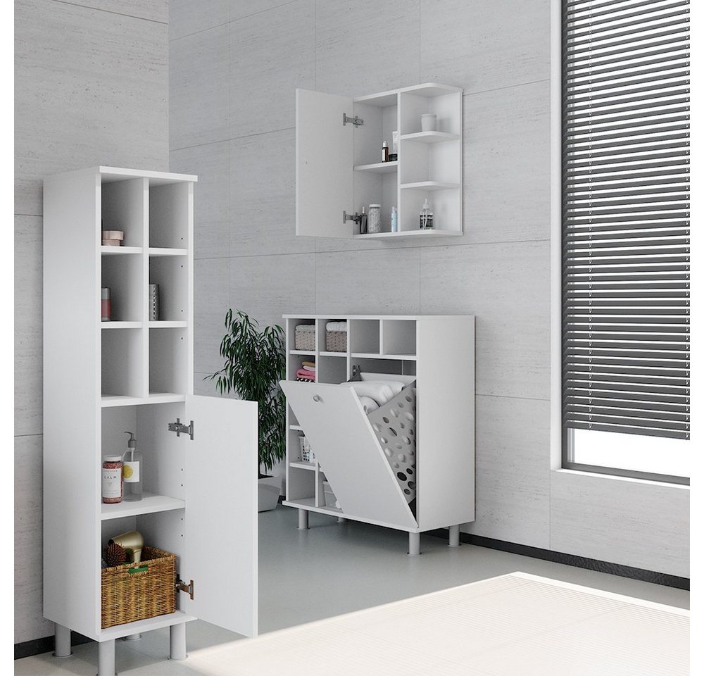 Vicco Hängeschrank Fynn, Weiß, 47.2 x 59.2 cm (1-St) – Bild 4 von 5