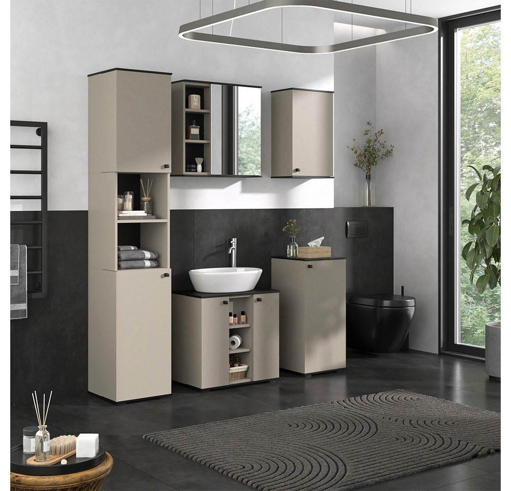 Vicco Hängeschrank Joli, Greige/Schwarz, 37 x 60 cm (1-St) – Bild 4 von 5